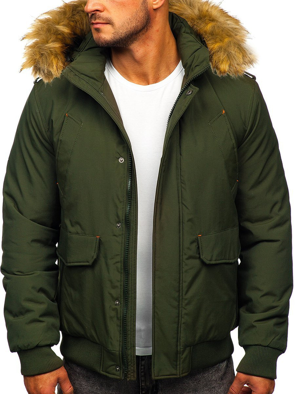 Herren Winterjacke Grün Bolf 1770