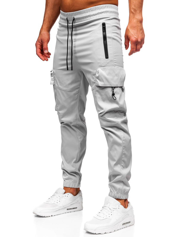 Herren Sporthose Cargohose Joggers Grau Bolf HSS299