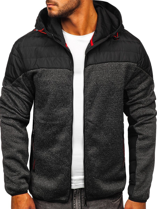 Herren Übergangsjacke Schwarz Bolf KS2158