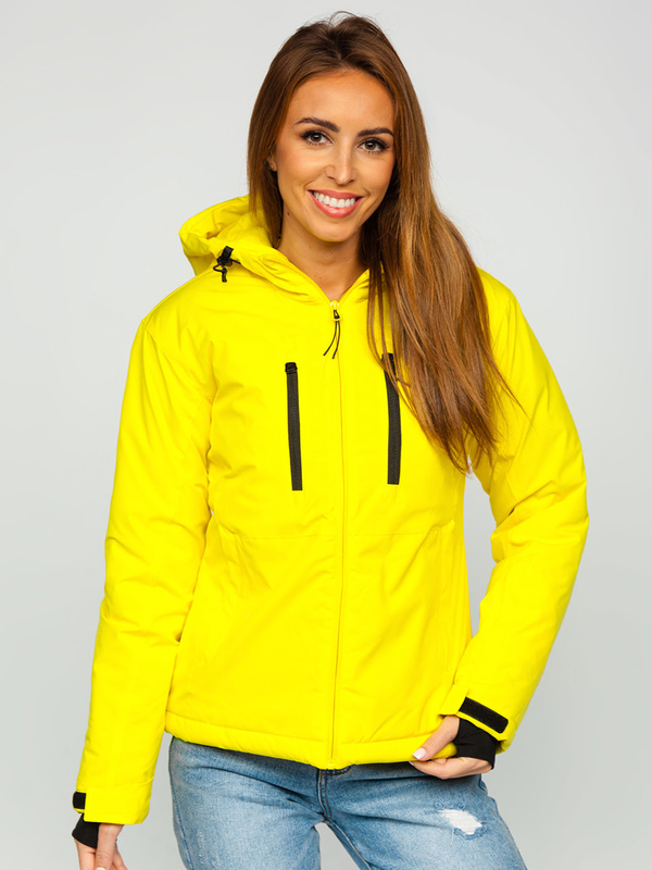 Damen Winterjacke Sportjacke Gelb Bolf HH012A