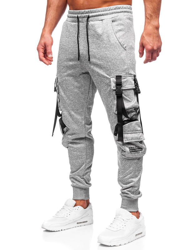 Herren Sporthose Joggers Cargohose Grau Bolf HS7173