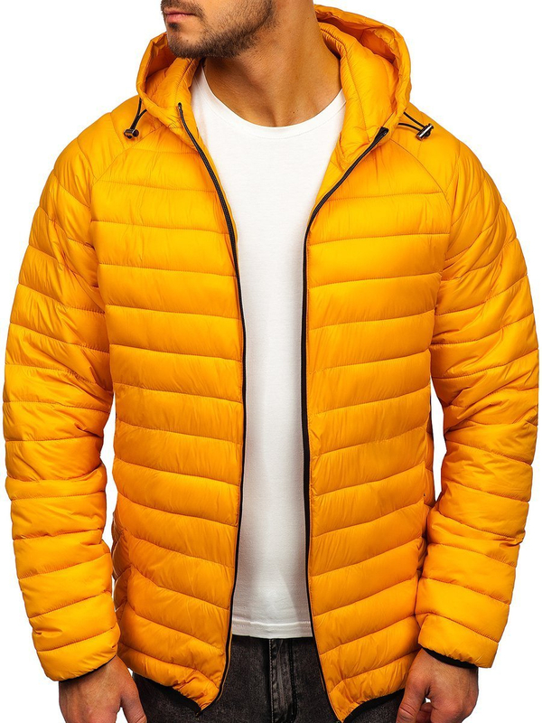 Herren Steppjacke Übergangsjacke Gelb Bolf 13021