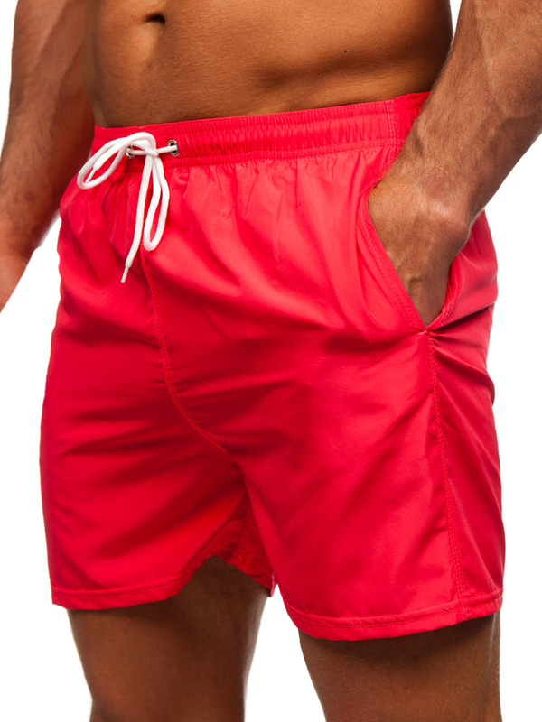 Herren Kurze Badehose Badeshorts Rosa Bolf XL019