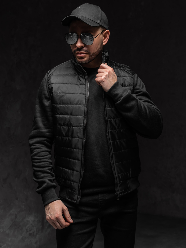 Herren Steppweste Schwarz Bolf MY77A1