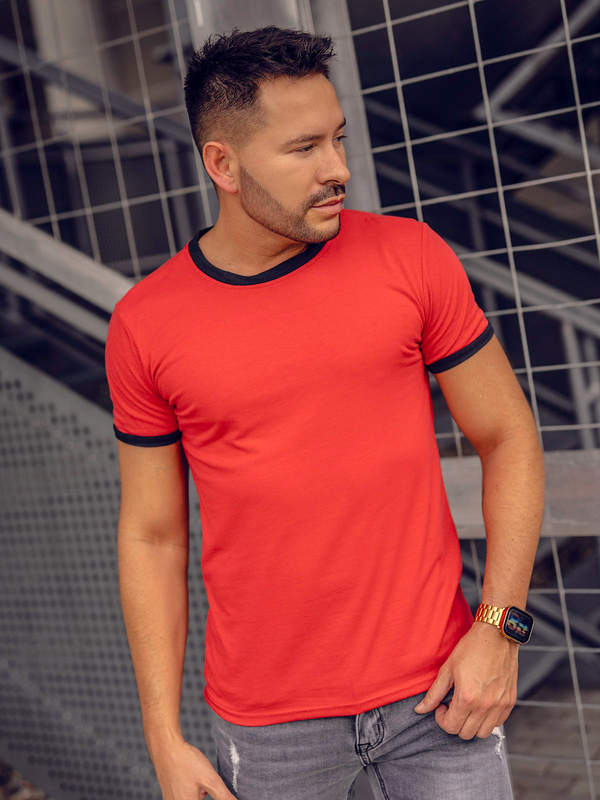 Herren T-Shirt Rot Bolf 8T83A