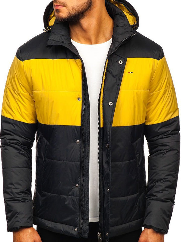 Herren Übergangsjacke Sport Jacke Schwarz Bolf 1982