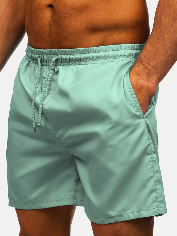 Herren Kurze Hose Badeshorts Mintgrün Bolf QD35