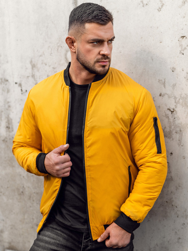 Herren Übergangsjacke Bomberjacke Camel Bolf AK95A