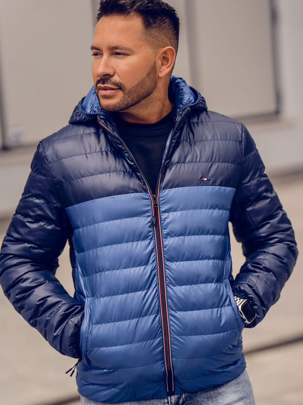 Herren Übergangsjacke Sportjacke Blau Bolf 1908A