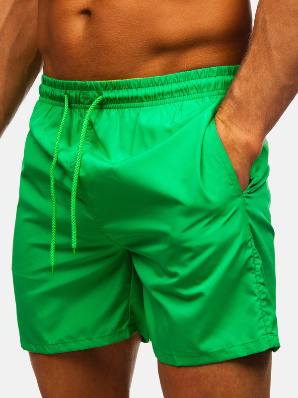 Herren Kurze Hose Badeshorts Grün Bolf QD35