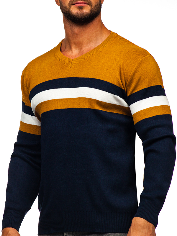 Herren Pullover mit V-Ausschnitt Camel Bolf S8535